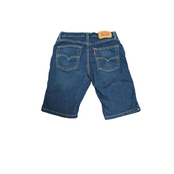 Levi's Jean Shorts Demi Blue Stretch Kids Size 14 W27 - Picture 2 of 7